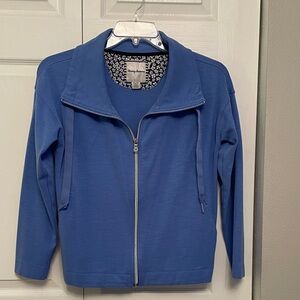 NWOT Tommy Bahama Blue Full Zip Jacket XS Roomy